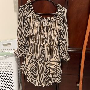Olivaceous Zebra Print Mini Dress